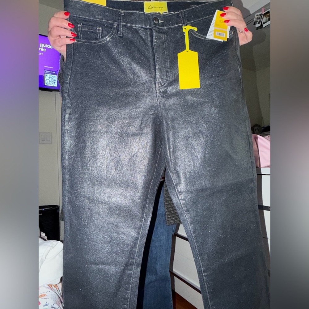 Comfy Day Women's Black Straight Leg Jeans